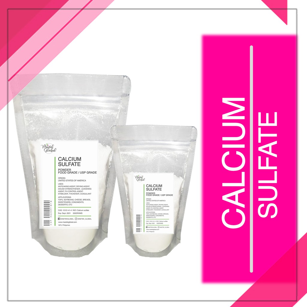 Calcium Sulfate Food Grade Usp Grade Shopee Philippines