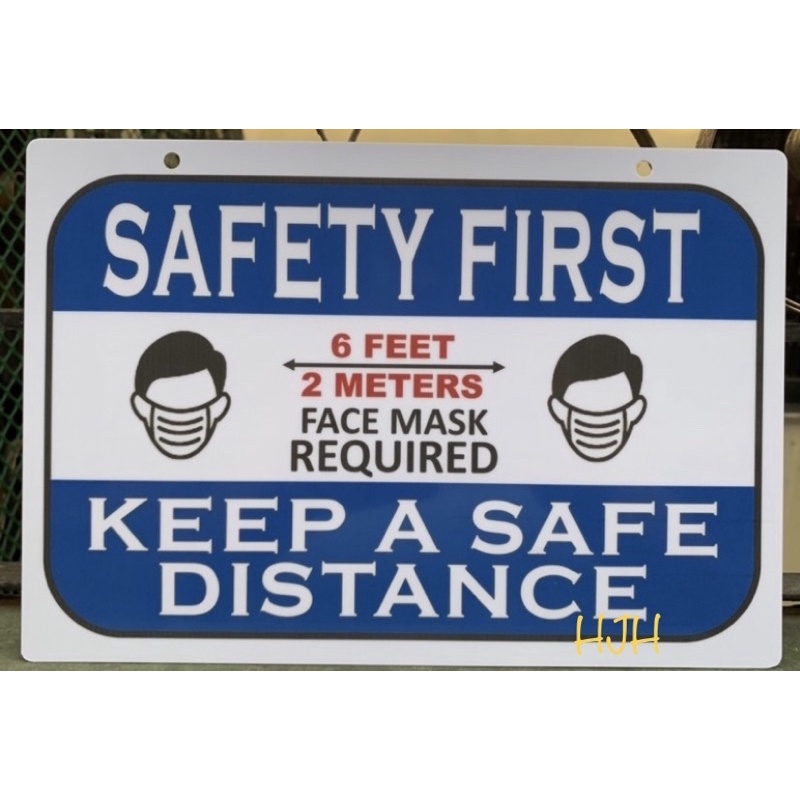 SAFETY FIRST PVC Signage 7.8x11 inches | Shopee Philippines