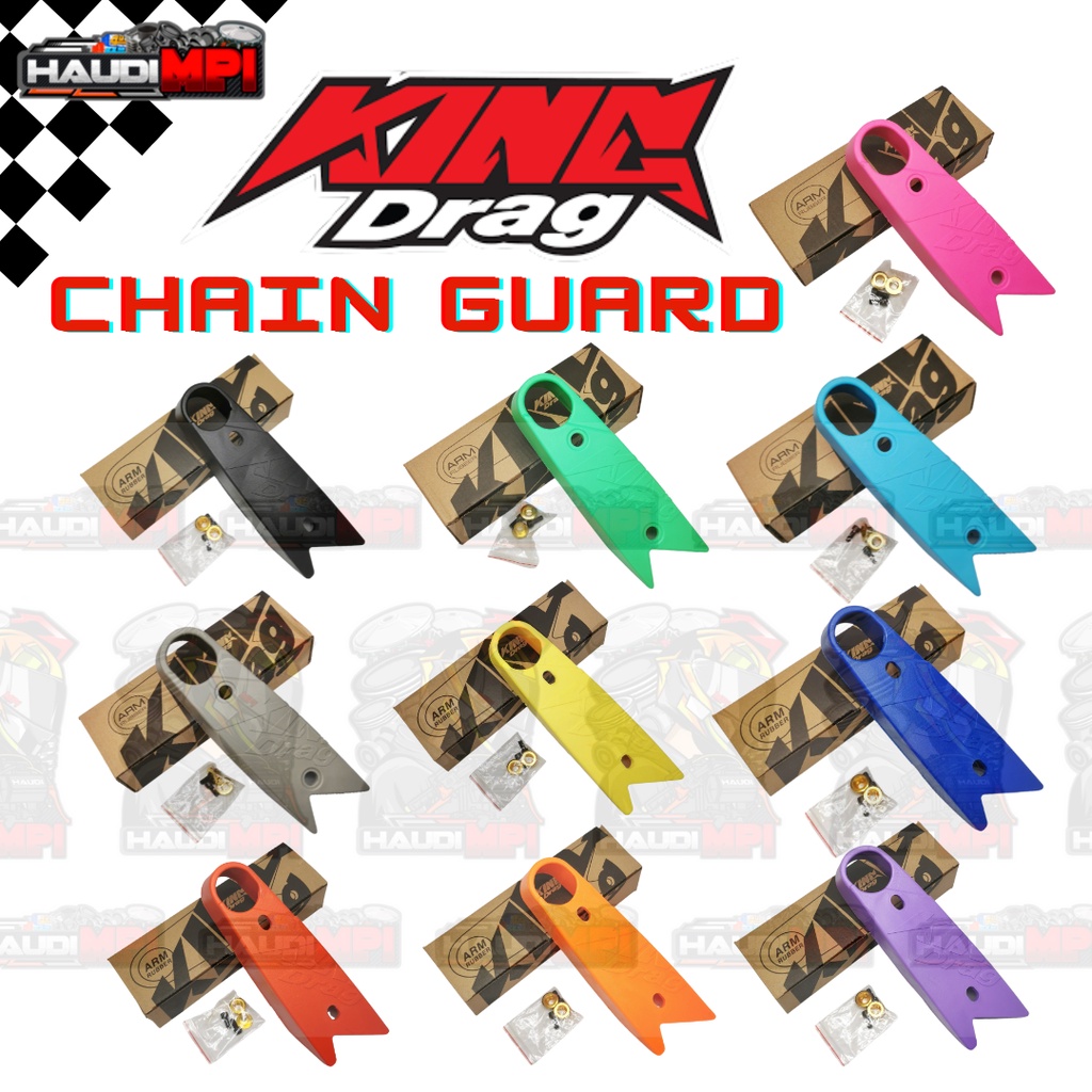 Universal King Drag Chain Guide Rubber Chain Guard LC150/ Raider150 Fi ...