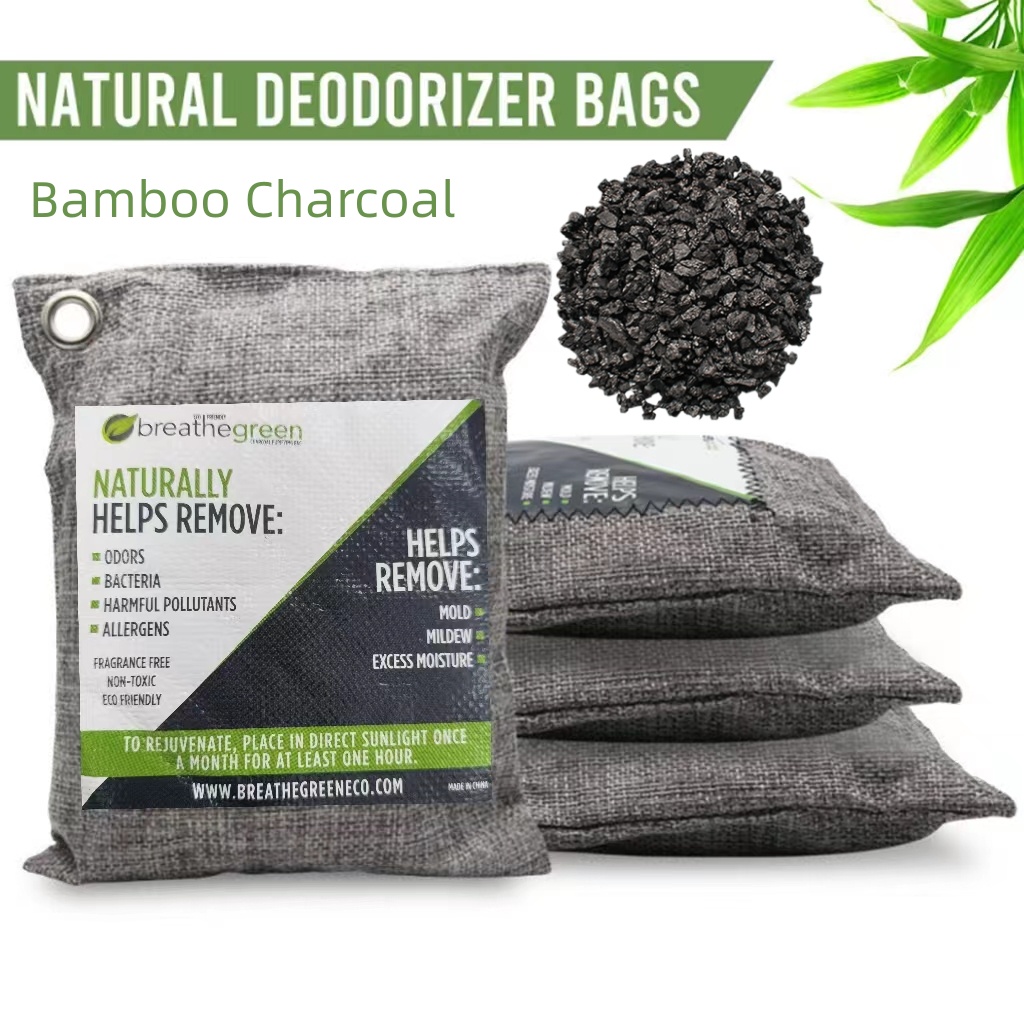 200 500g Activated Bamboo Charcoal Air Purifying Bag Deodorizer Odor for Home Car dehumidifier