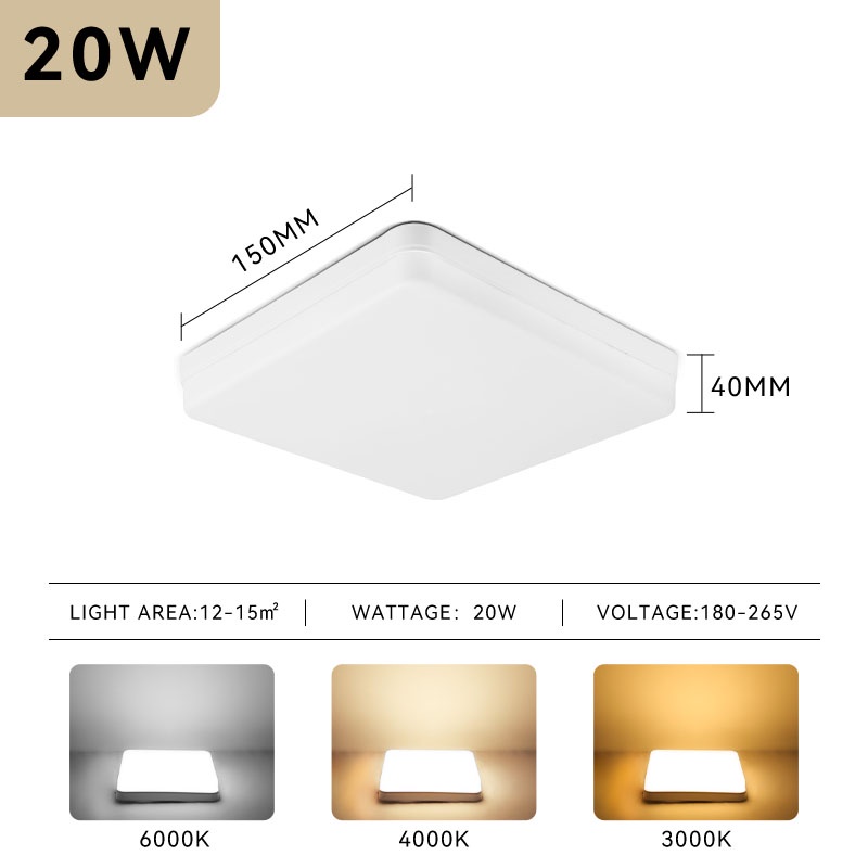 CANMEIJIA LED Ceiling Light Panel Lamp 40W30W18W For Rindoor Lighting ...