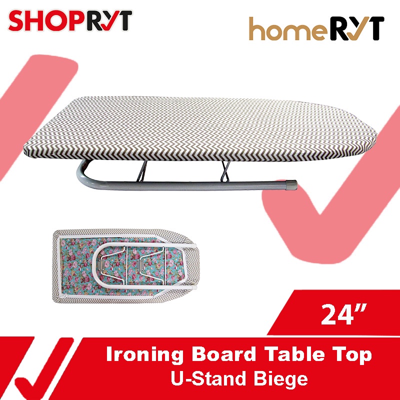 ShopRYT Ironing Board 24 inches Mini Table Top U Stand Foldable Ironing