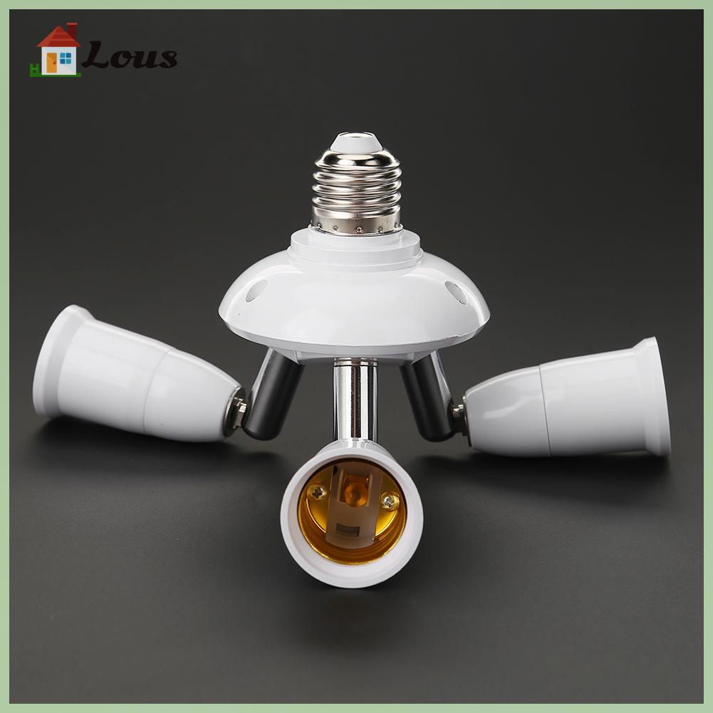 3/4/5 Heads E27 Adjustable Splitter Lamp Base LED Light Bulb Holder