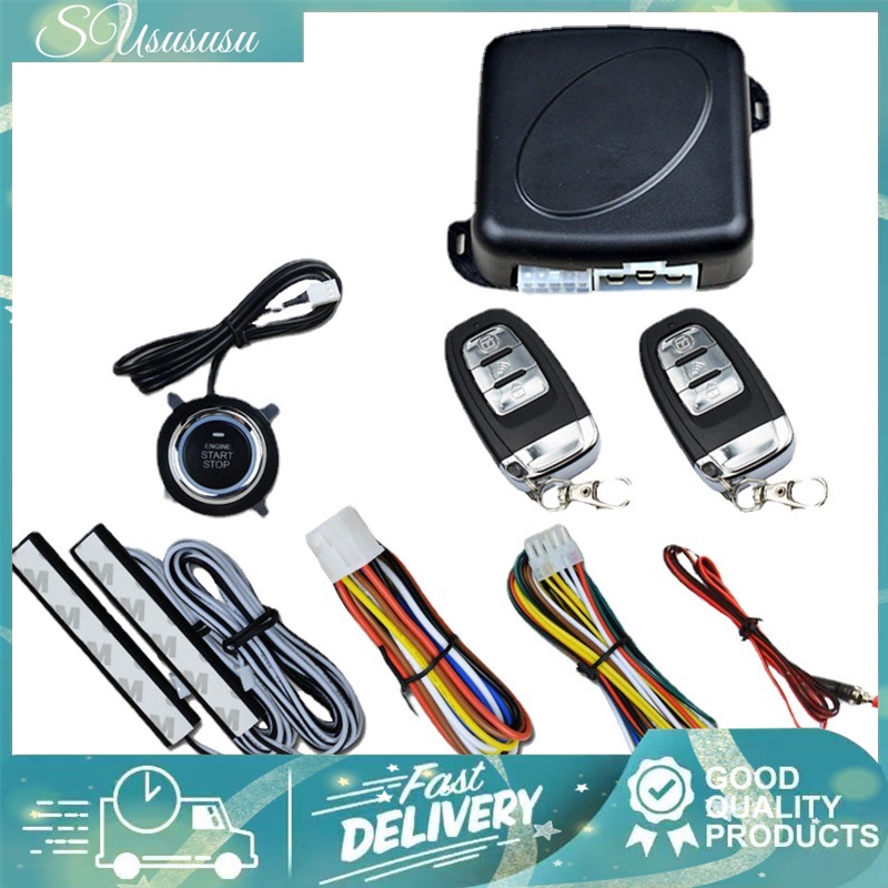 Car Alarm Remote Control Car Keyless Entry Engine Start Alarm System ...