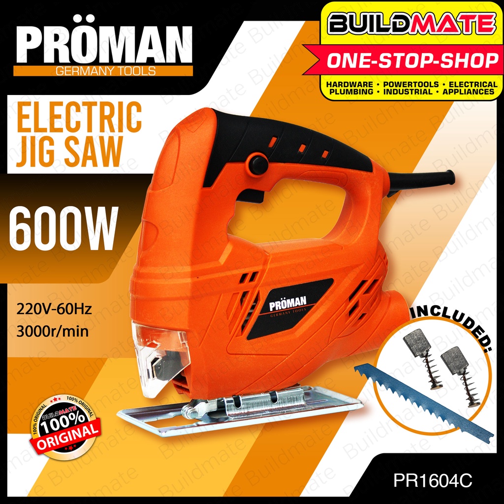 PROMAN Electric Jigsaw 600W Jig Saw With Carbon Brush & Jigsaw Blade PR1604C 100 ORIGINAL