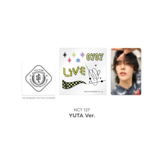NCT Dream 127 SMCU Live AR Tattoo SET Official Photocard SM SMTOWN