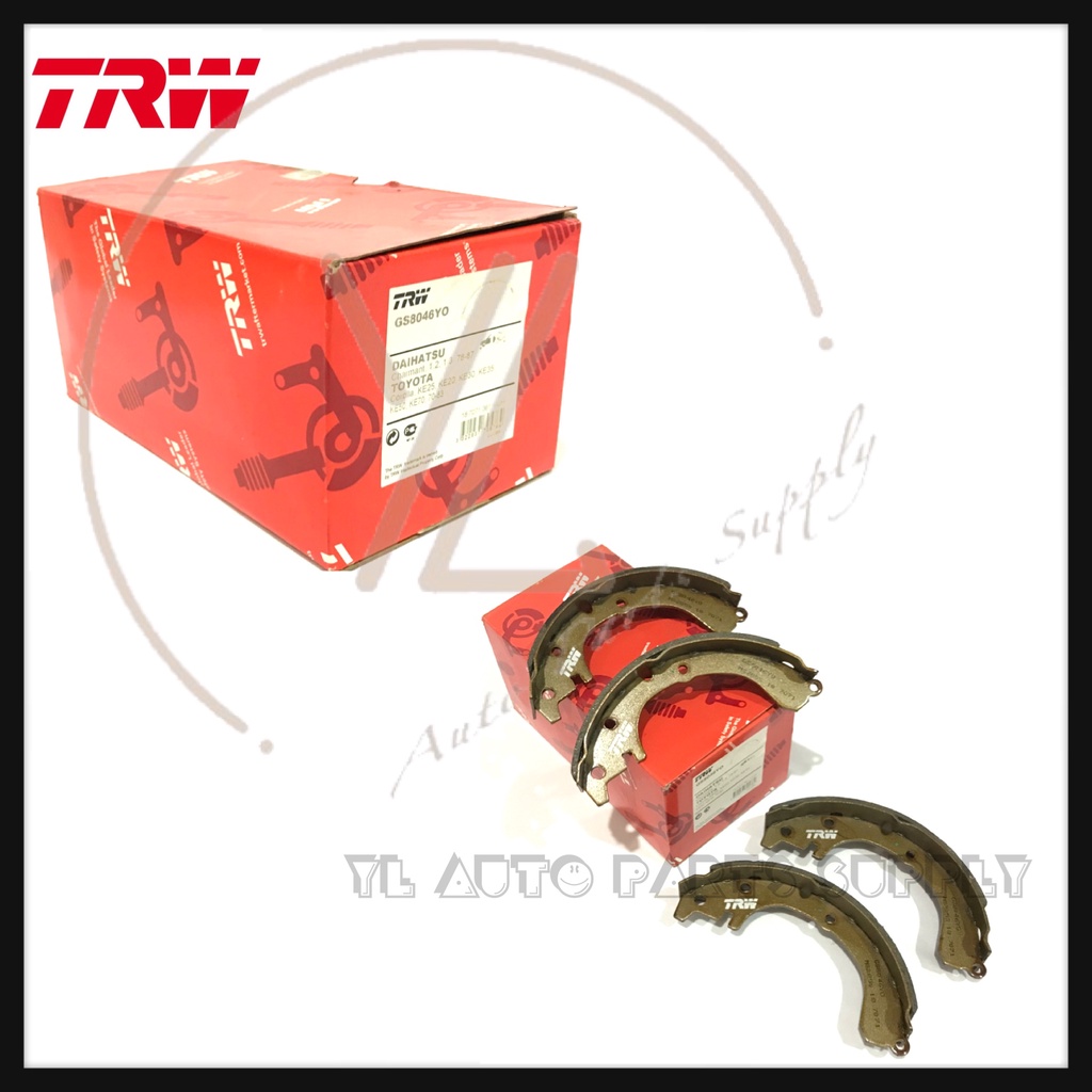 TOYOTA COROLLA KE20 KE30 KE70 TRW REAR BRAKE SHOE / BRAKE LINING ...