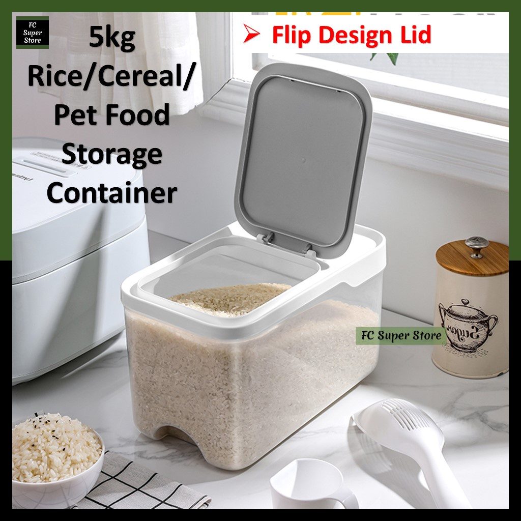 FCSS Food Container Rice Storage Cat Food Plastic Container Food