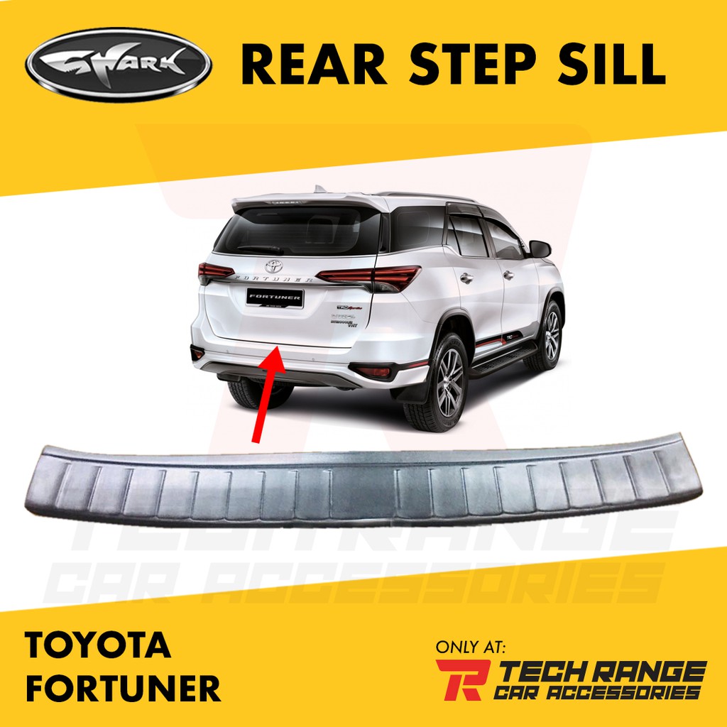 Toyota Fortuner 2016 - 2021 Shark Rear Step Sill / Bumper Guard ...