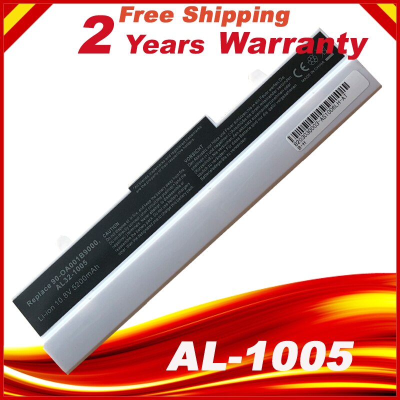 White Laptop Battery for Asus Eee PC 1001P 1005HA 1005PE 1101HA AL31 ...