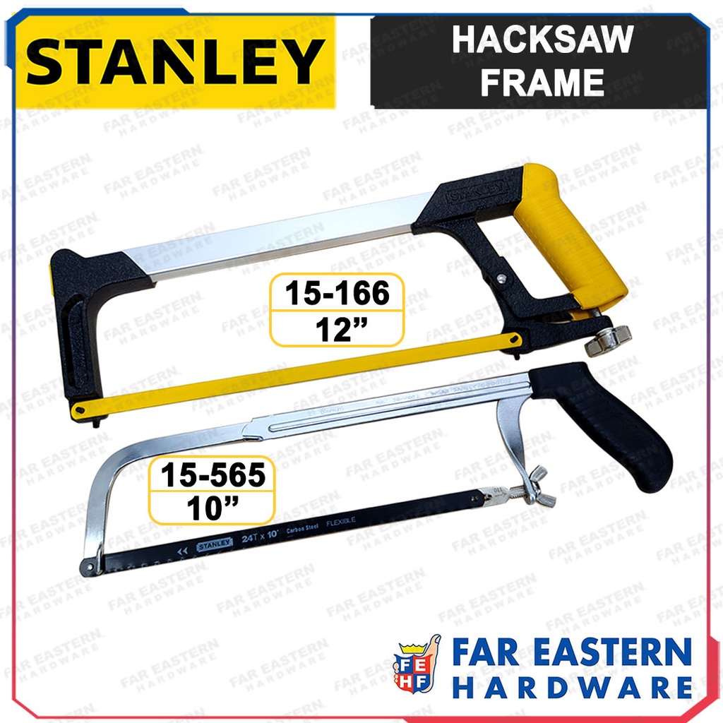 STANLEY Hacksaw Frame w/ Blade Hack Saw 10