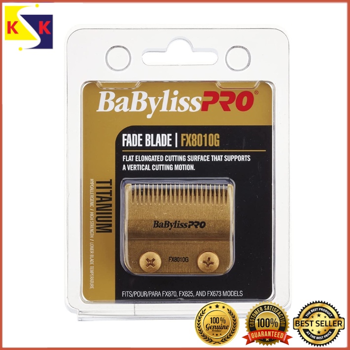 BaByliss PRO Gold Titanium Fade Blade (FX8010G) Clipper Blade Shopee