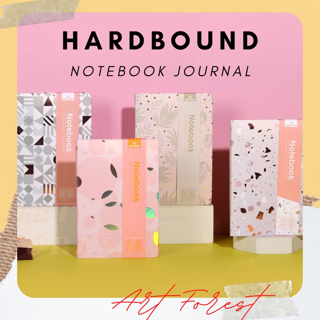 A5 Gold Marble Foil A5 Hardbound Notebook Journal Fashionable Floral ...