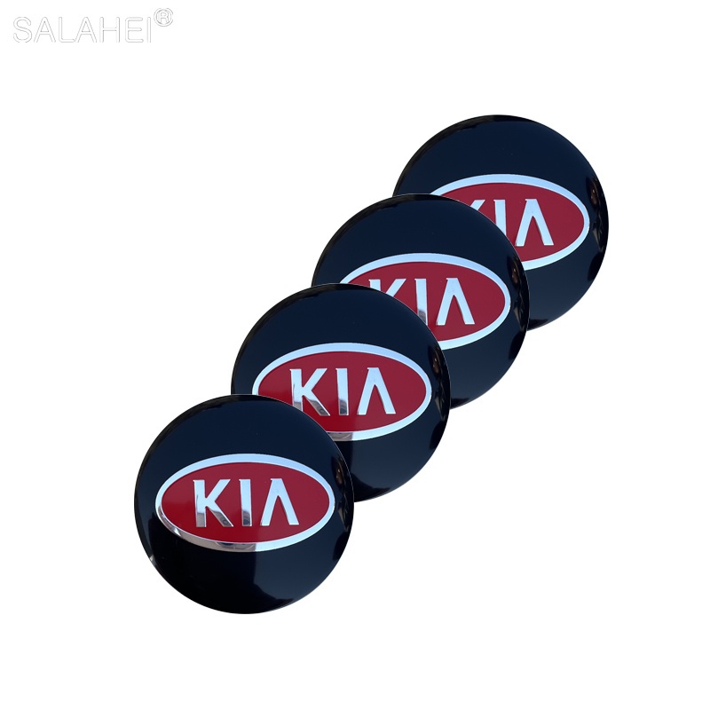 4PCS 56mm Metal Car Wheel Hub Cap Emblem Sticker Rim Center Decal For