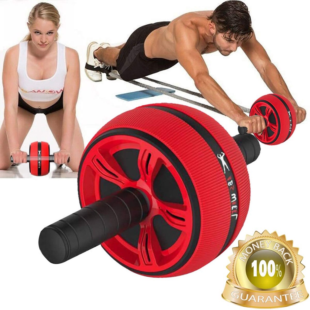 Abs Abdominal Roller Exercise Wheel Fitness Equipment Mute Roller For