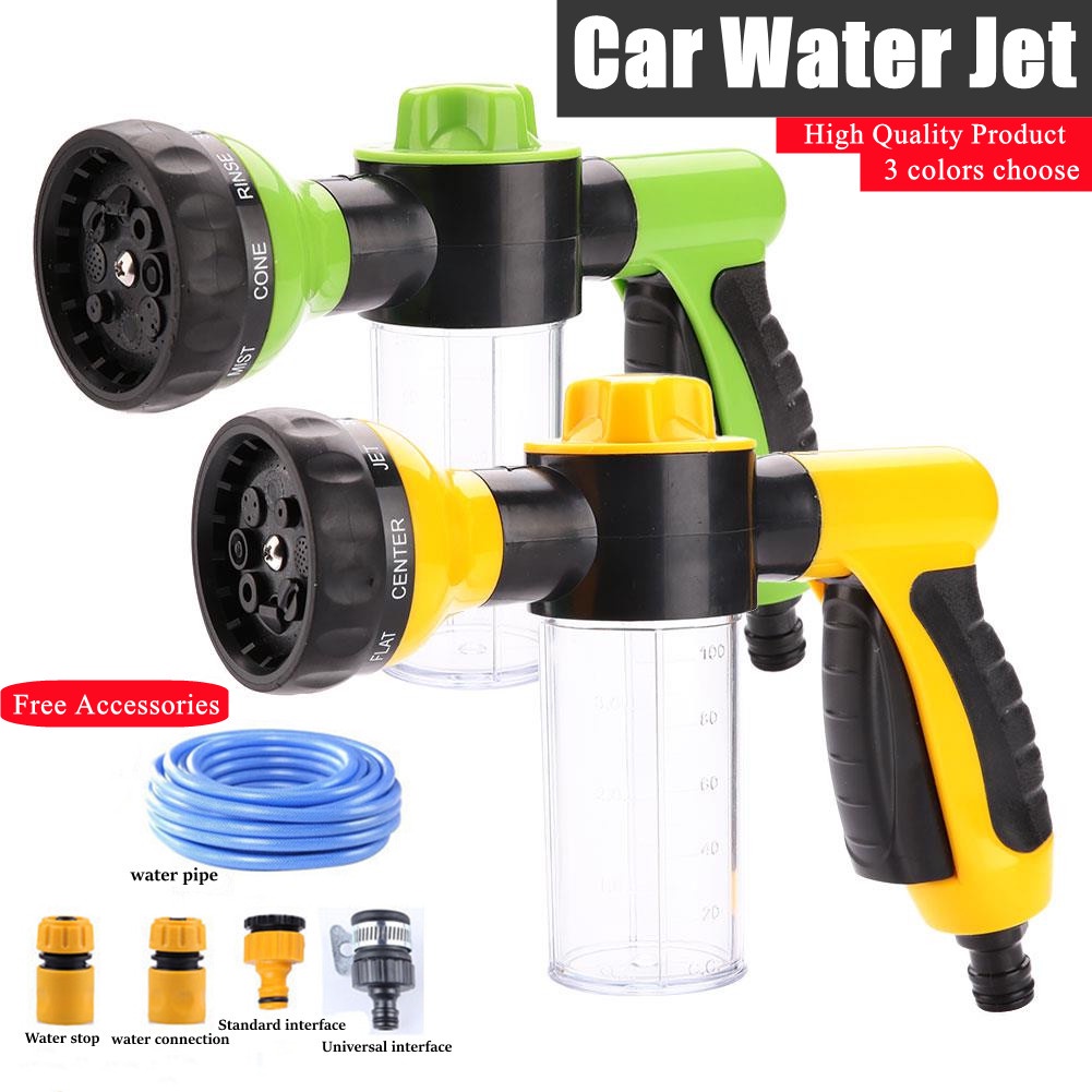IN STOCK 15m Water Jet Car Wash Gun 8 in 1 High Pressure Water Spray