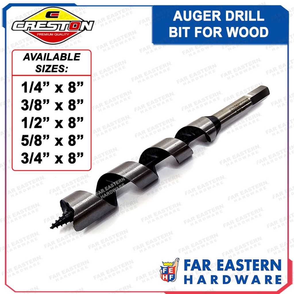 CRESTON Auger Drill Bit for Wood CRHT | Shopee Philippines