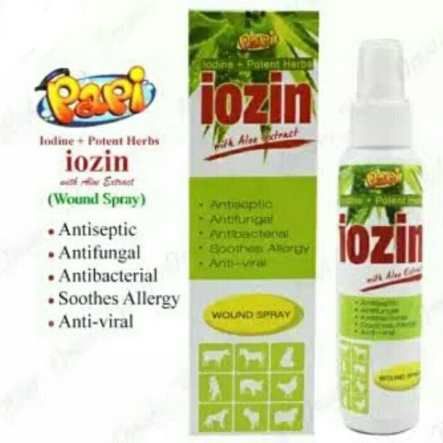 Iozin spray shop for dogs