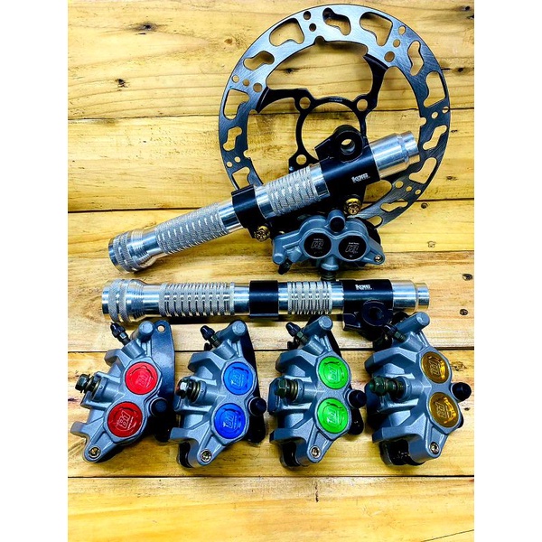 Lighten Front Shock Outer Tube Black Shade + 8.1 Caliper + Disc ...