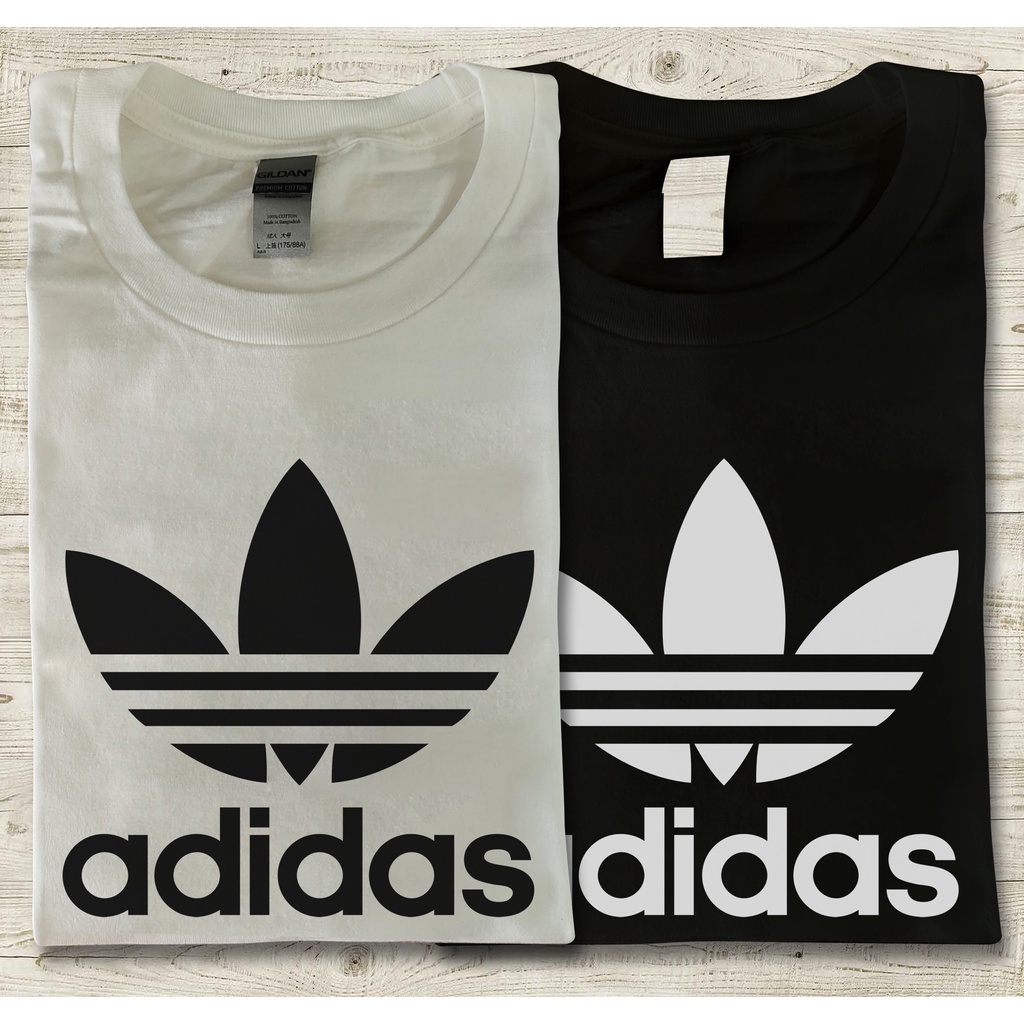 Adidas Logo Customized Shirt High Qualtiy Cotton Shopee Philippines