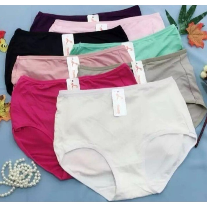 Plus Size XL XXL Cotton Spandex Panty Underwear 12pcs