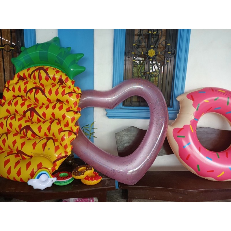 BIG Watermelon Pizza Pineapple Popsicle swimming inflatable floater for ...