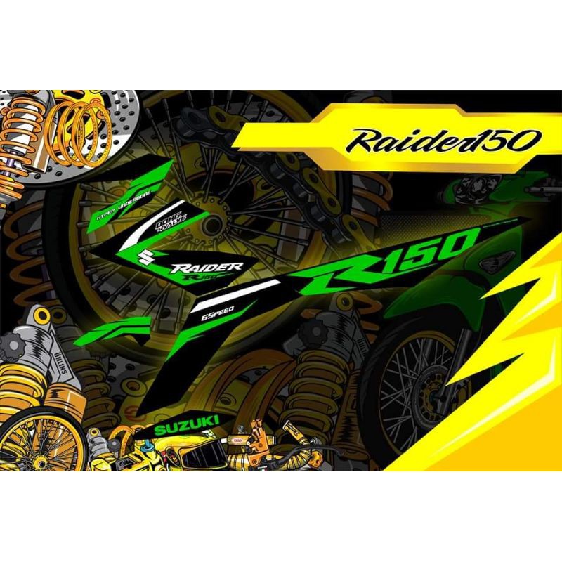 Raider 150 fi deals green