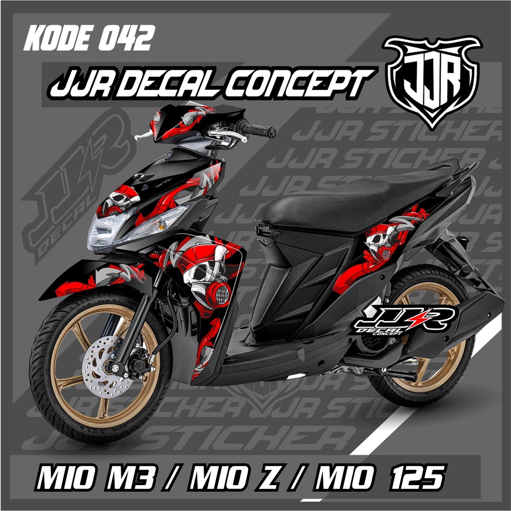 YAMAHA MIO M3/MIO 125/MIO Z FULL BODY DECAL STICKER graffiti MOTIF 042 ...
