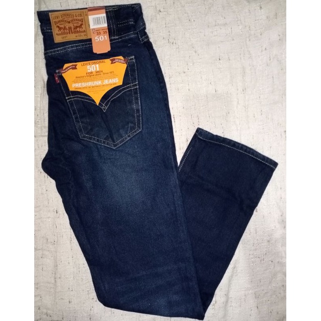Levis 501 Jeans Button-fly Men's Denim Pants Straight Leg Maong Pants Sizes  28-36 | Shopee Philippines