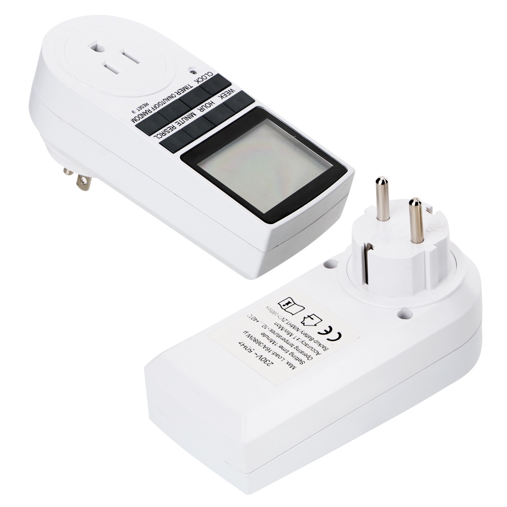 Timer Switch Power Socket 12/24 Hour Cyclic 220V Electronic Digital ...