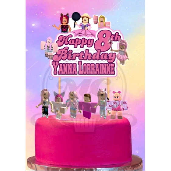 Roblox Girl Theme Cake Topper | Shopee Philippines