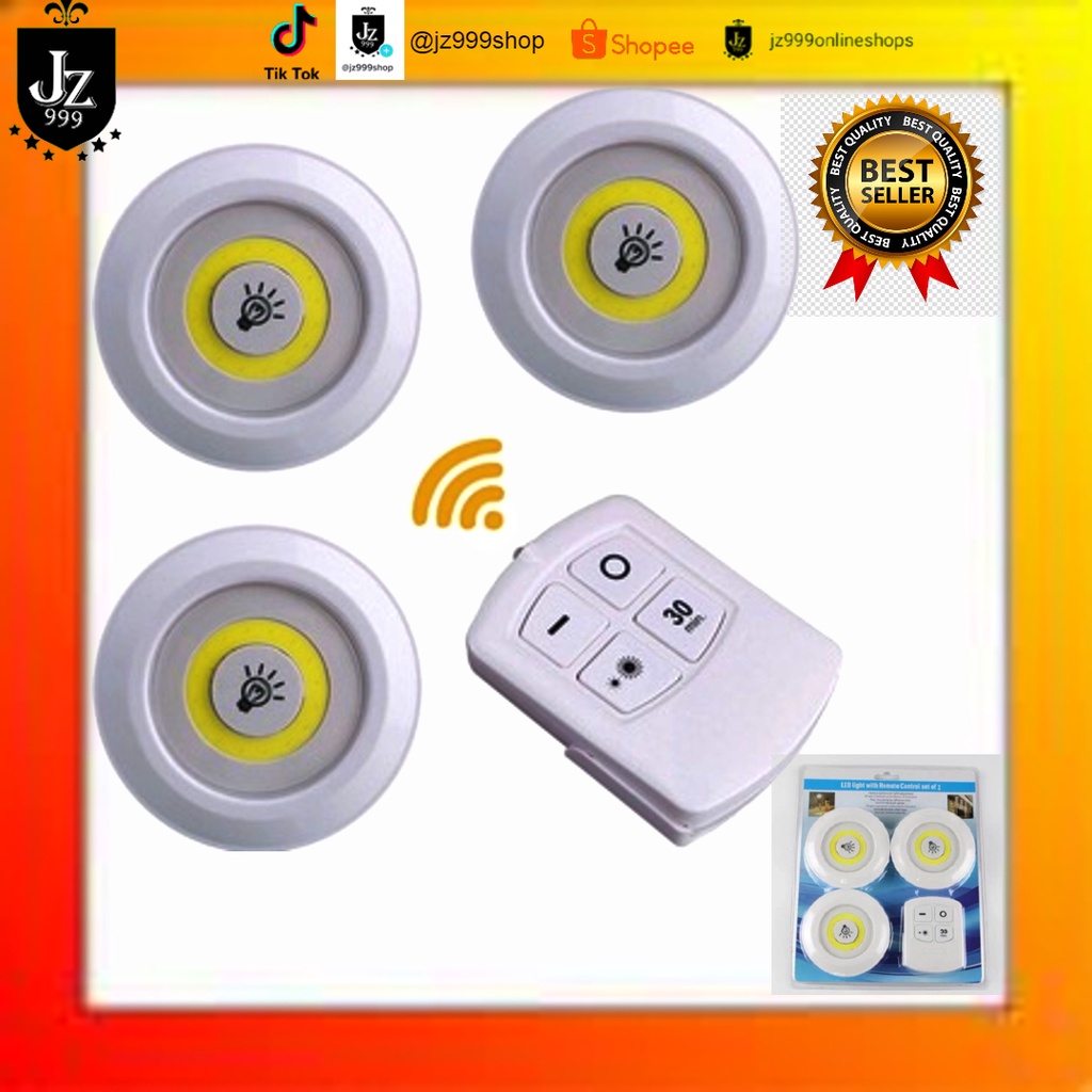 LED light with Remote Control set of 3 | Shopee Philippines