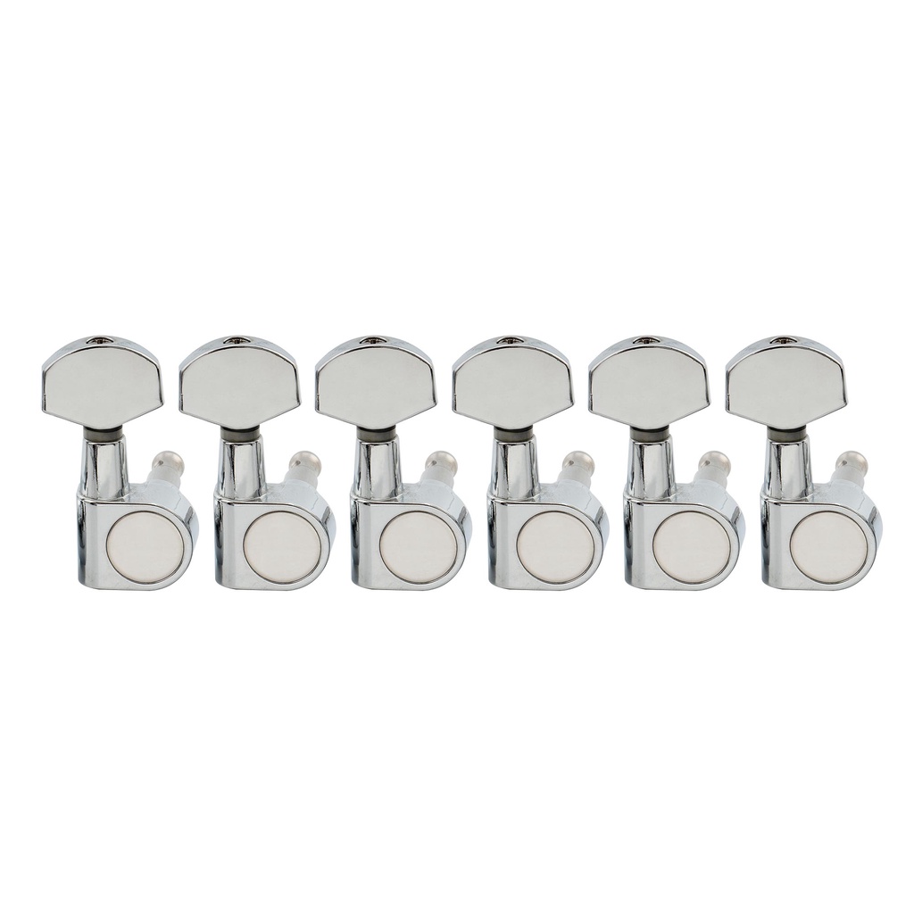 Musiclily Gold 6-in-Line Sealed Guitar Tuners - Machine Heads For Fender Strat/Tele Style Electric Guitars