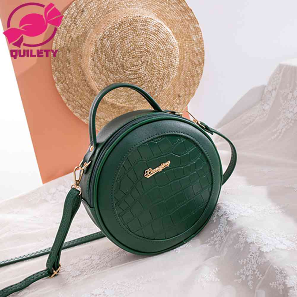 Green discount round bag