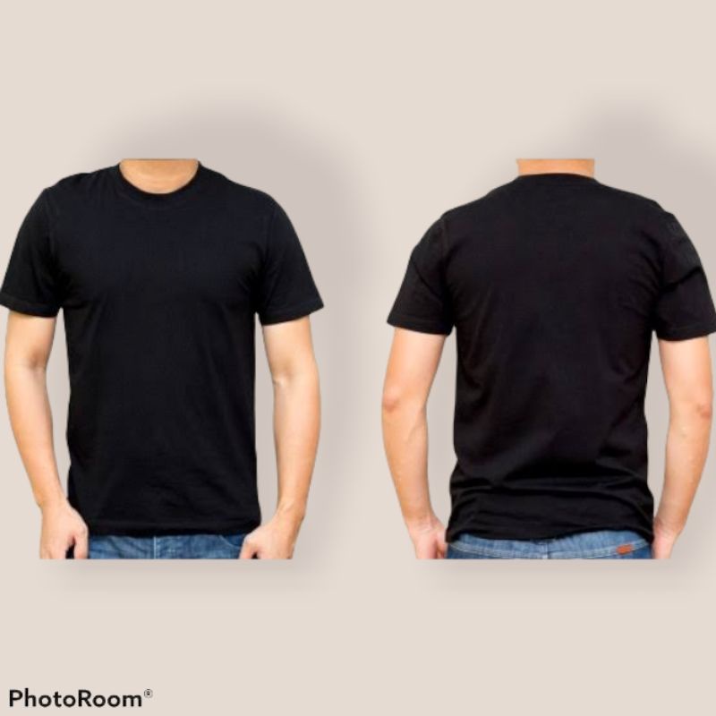 Plain black shirt outlet back