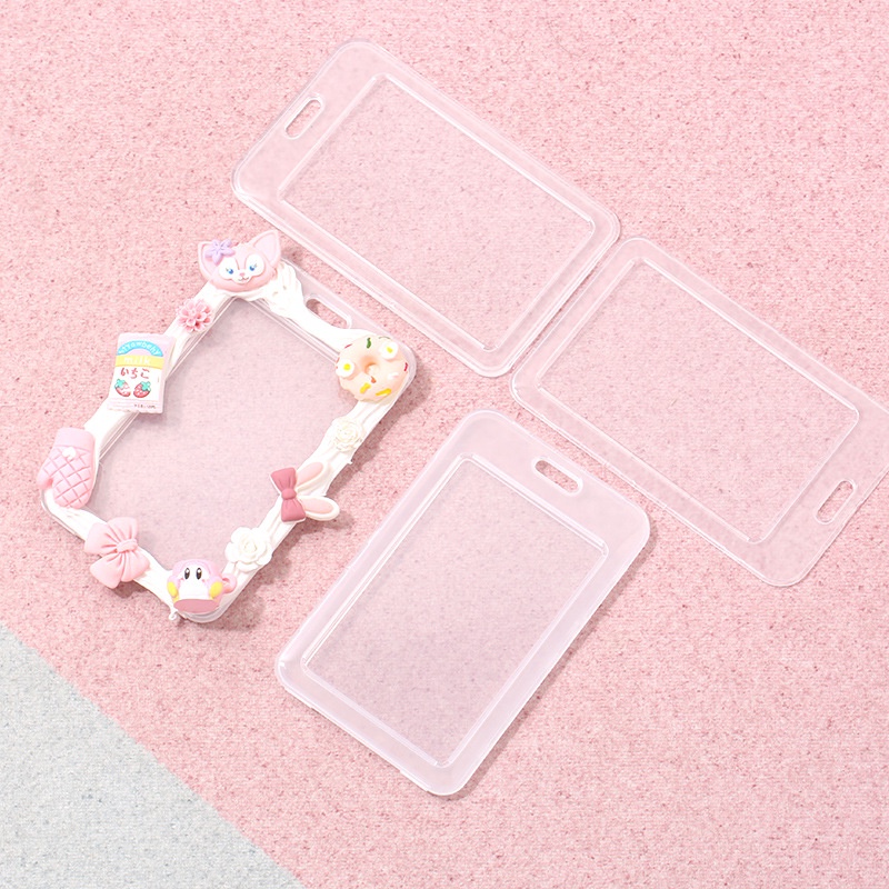 10pcs Transparent ID Card Holder IC Card Holder Bus Card Student ID ...