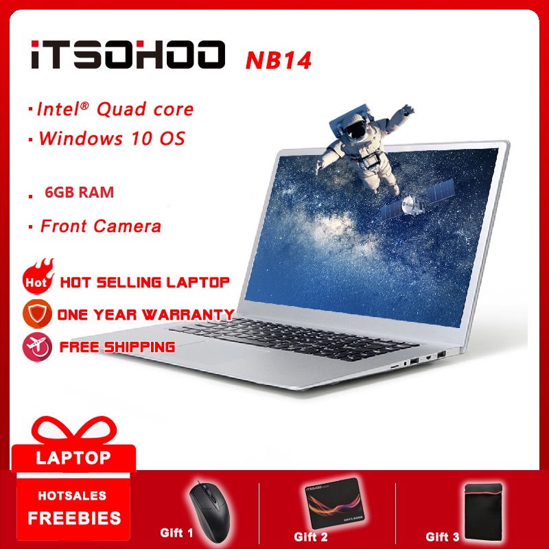 iTSOHOO 6GB 128GB 14.1 inch Win10 laptops, students online education