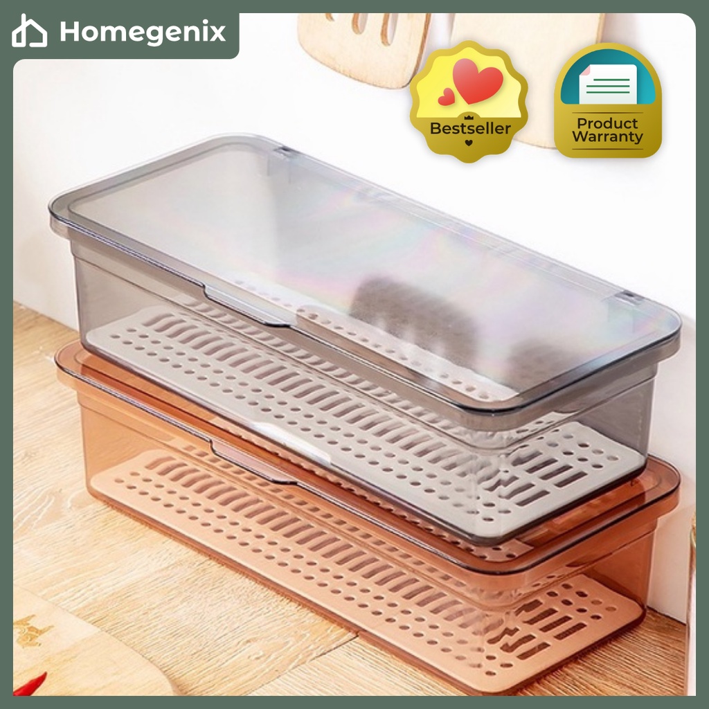 Utensil Storage Box l Fork and Spoon Plastic Organizer l Utensil Box