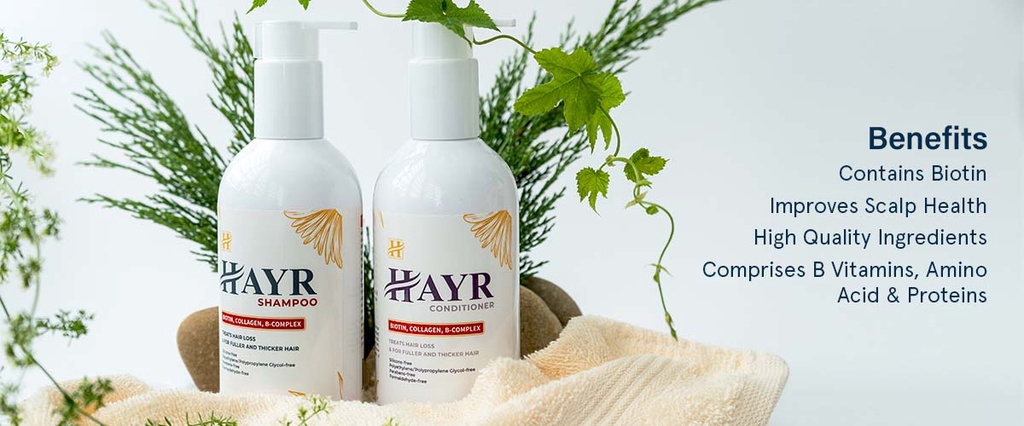 Hayr Hair Shampoo Hair Conditioner for Frizzy Hair Thickening Shampoo ...