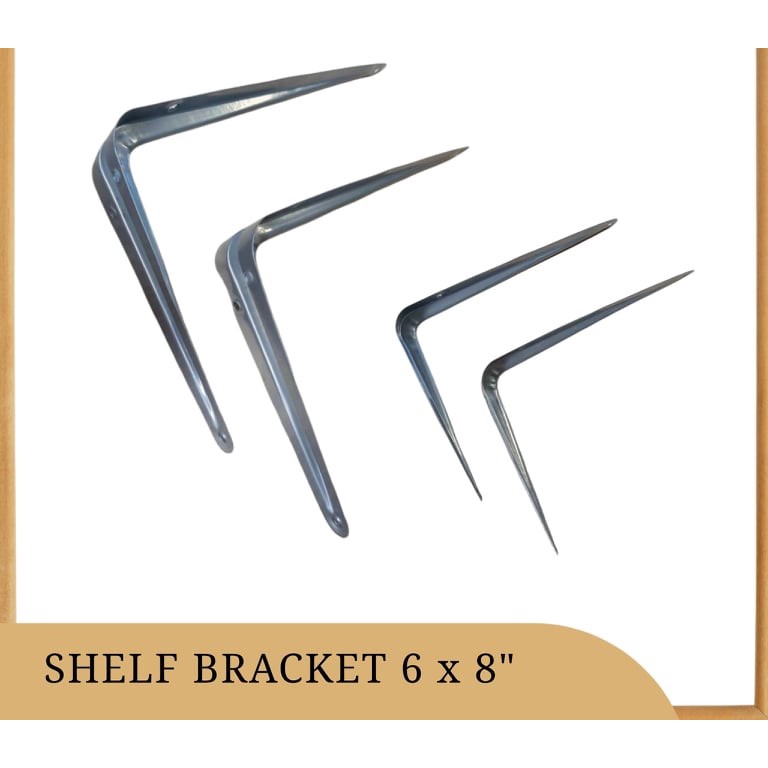 HEAVY DUTY SHELF BRACKET WALL ELBOW BRACKET L TYPE BRACKET GRAY / WHITE PER PIECE Shopee