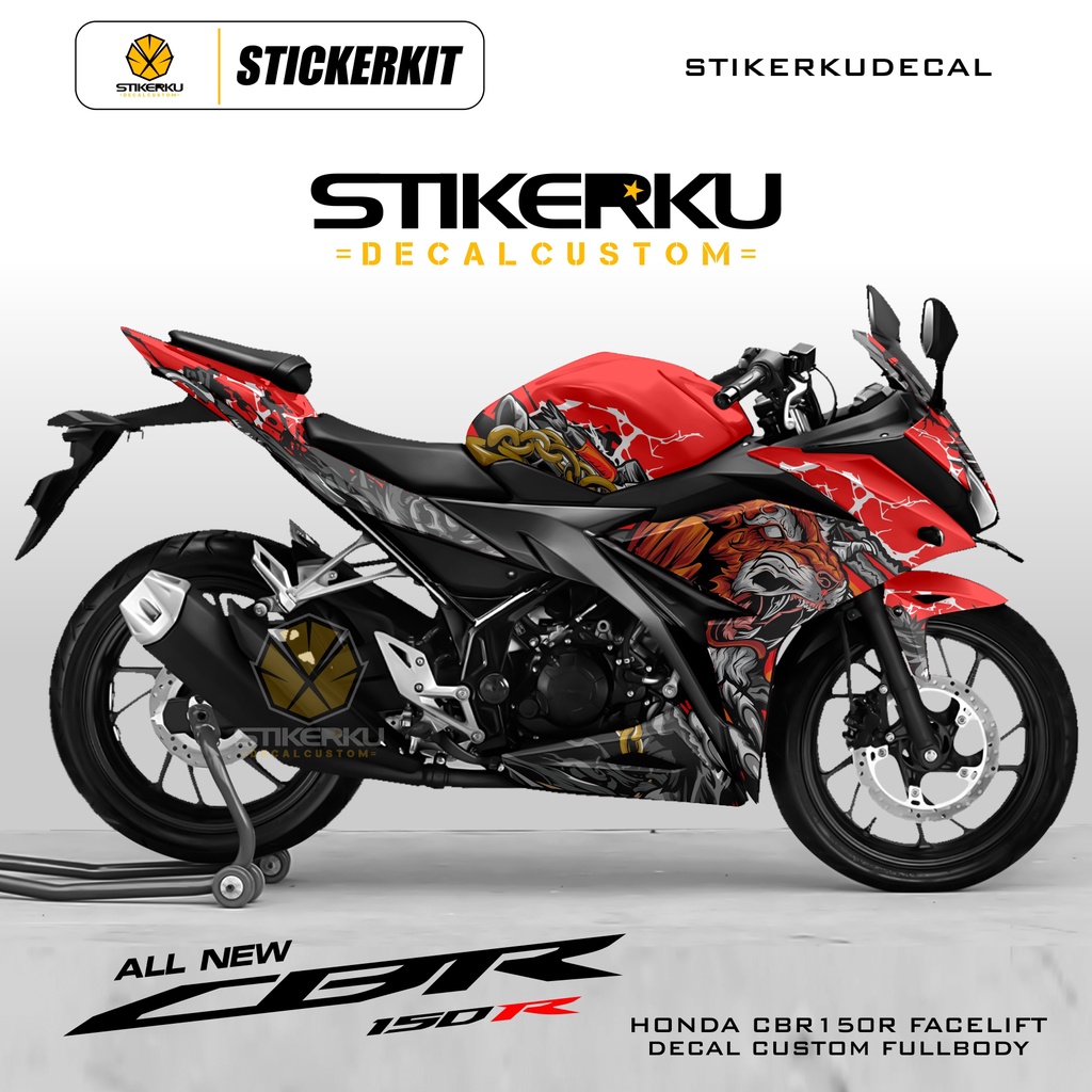 DECAL CBR150R FACELIFT / DECAL CBR 15OR / DECAL CBR 150R NEW / STICKER ...