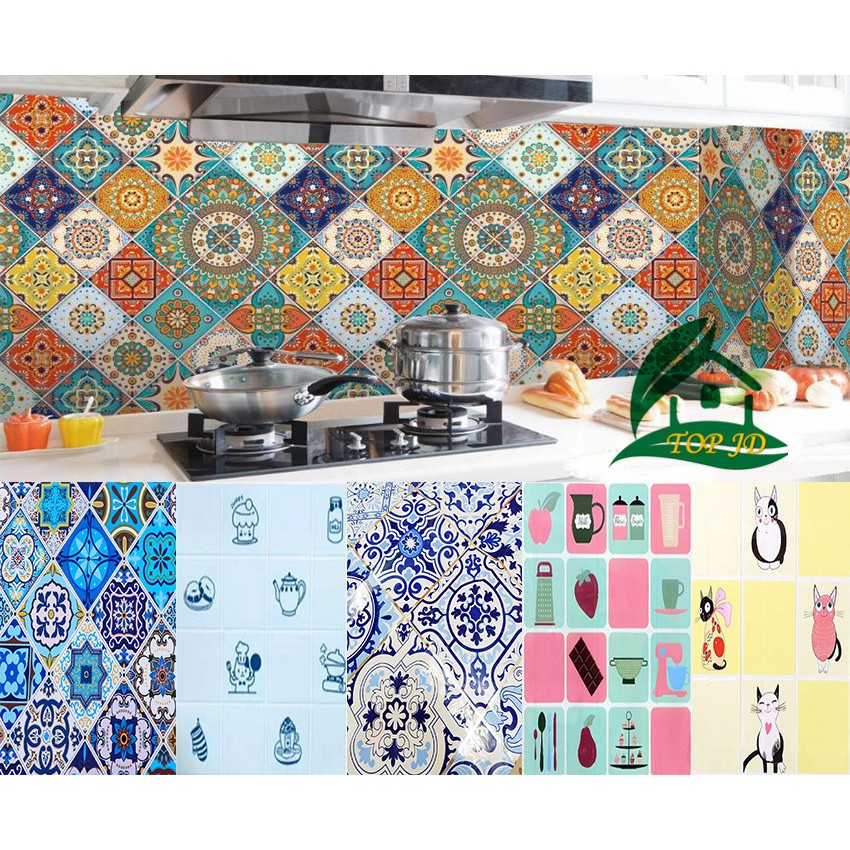 oil proof wallpaper for kitchen Waterproof Anti-oil Wall Stickers Paper ...