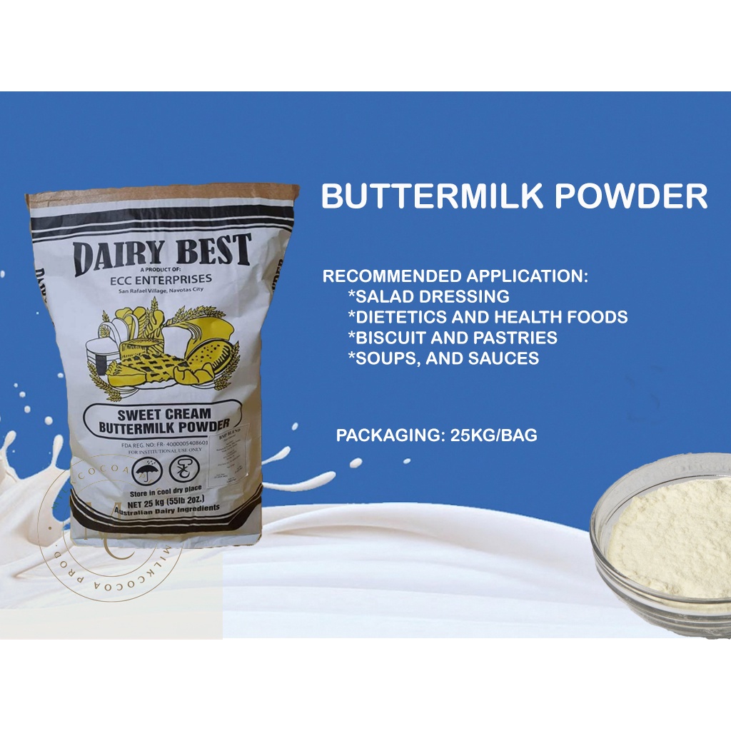 Buttermilk Powder (Dairy Best) - 1 KG | Shopee Philippines