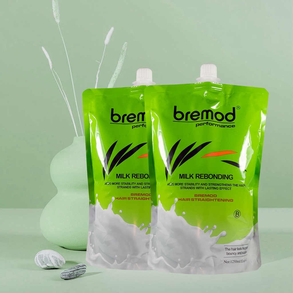 Bremod Rebonding Milk Straightening Set with Hair Treatment