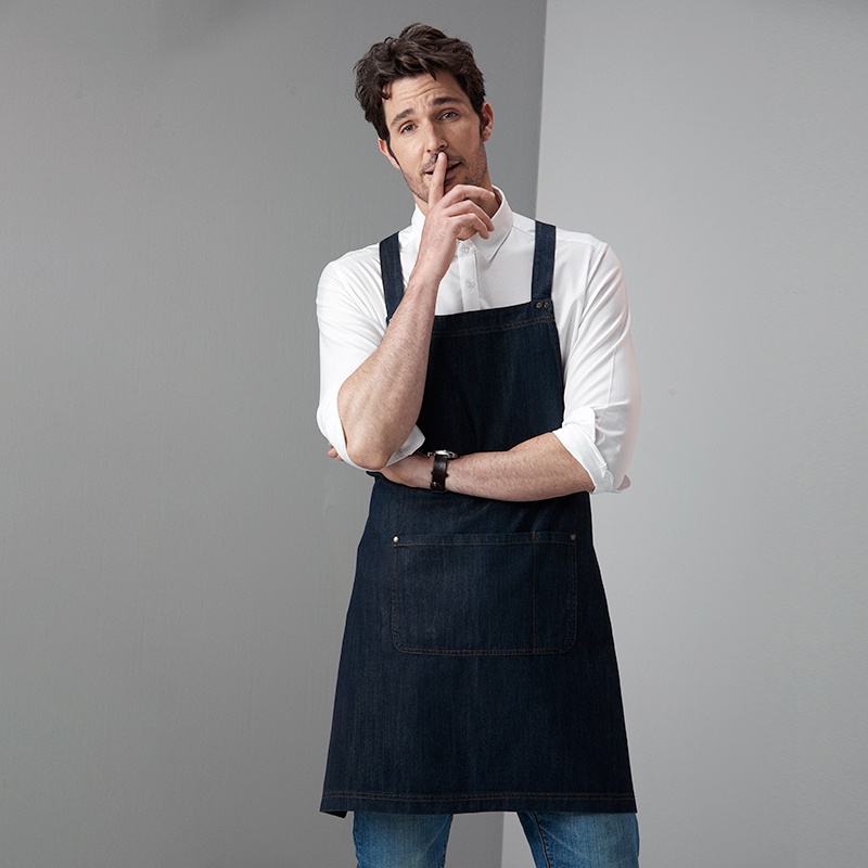 Fat Large size Overalls coffee shop kitchen flower shop Bar Cooking ...