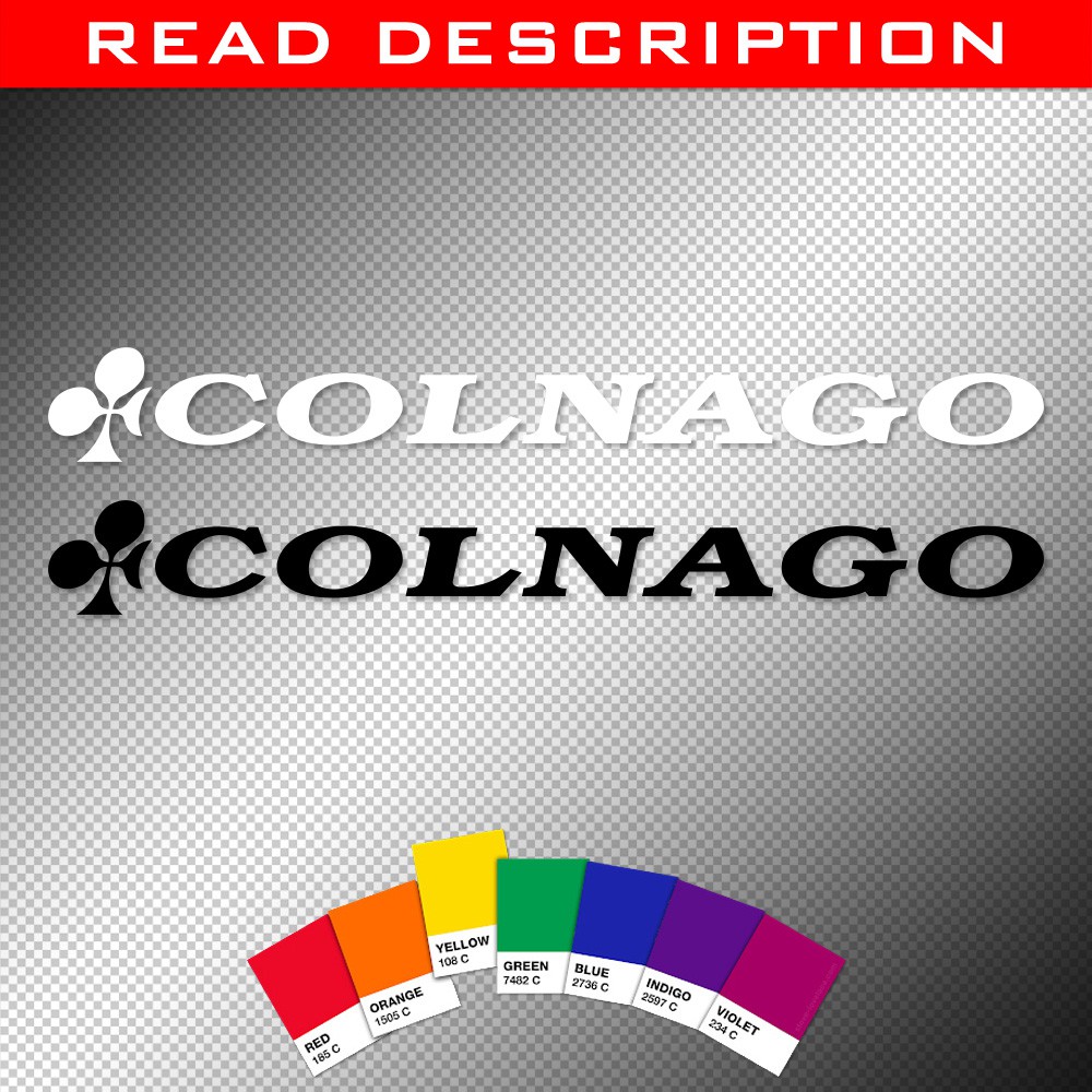 Stickers | 2X Colnago Racing Bikes | 9 inches | Decals | Shopee Philippines