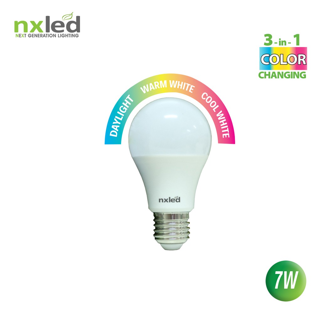 Nxled 7 Watts LED Tricolor Bulb ANX TCB7W Shopee Philippines