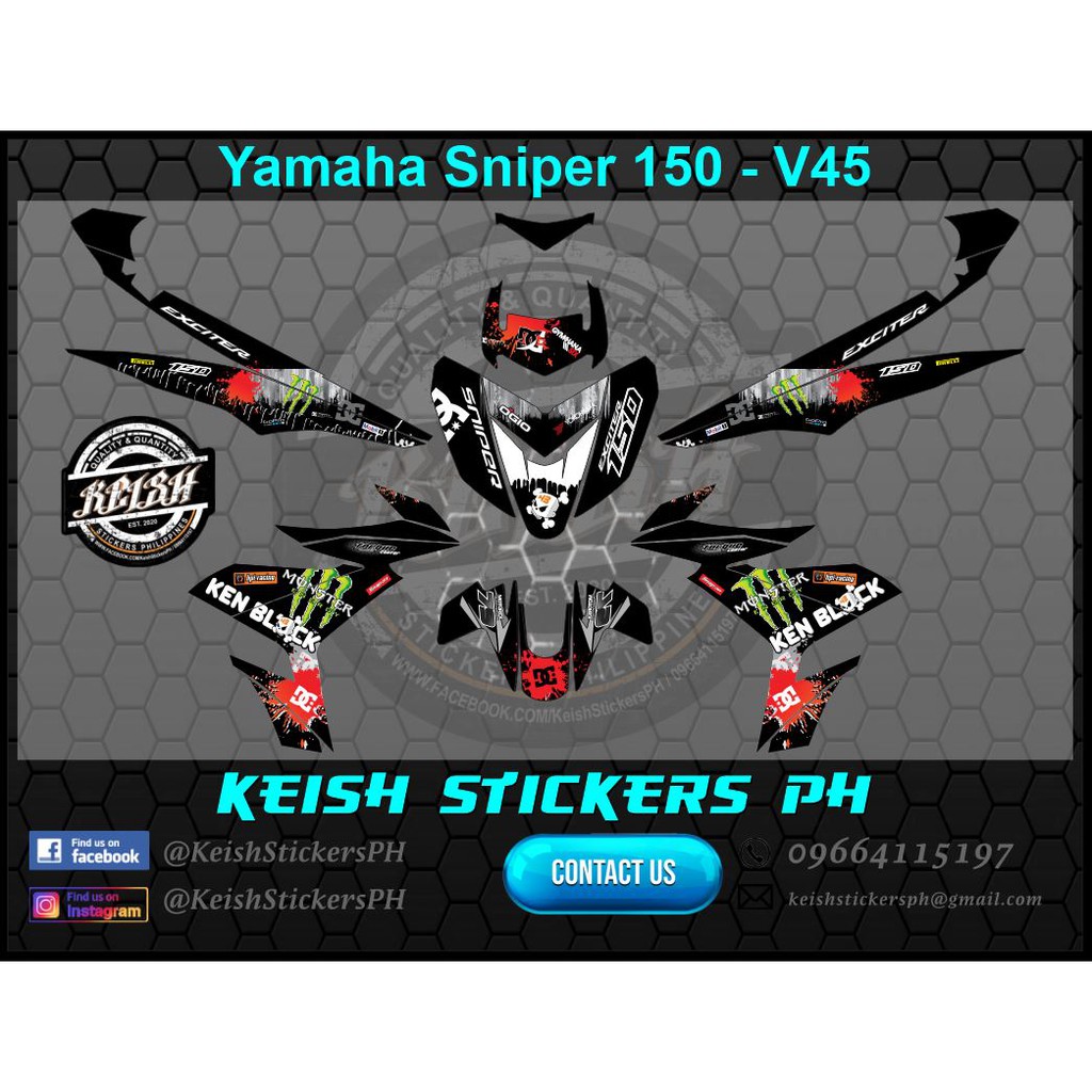 Decals for Sniper 150 V45 Shopee Philippines