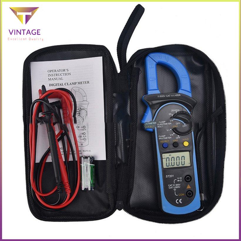 ST201 Digital Clamp Meters Multimeter With AC/DC Voltage Mult Power