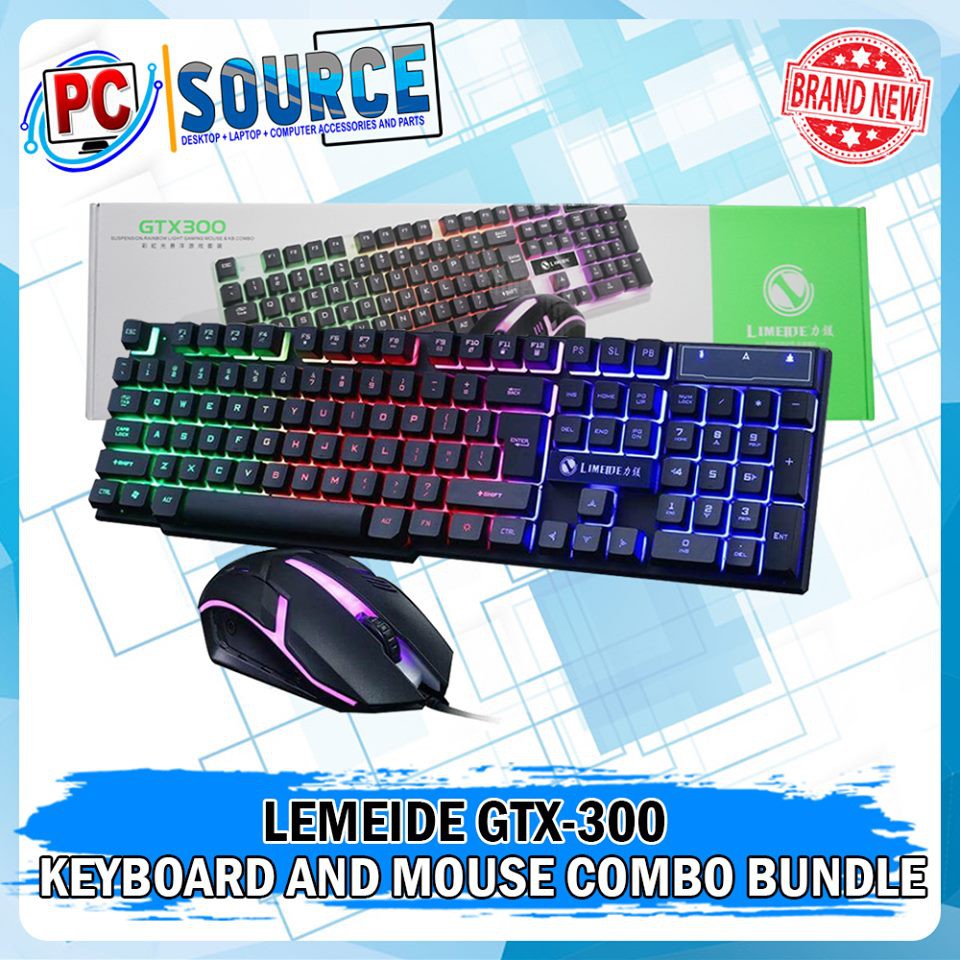 Limeide GTX300 Keyboard and Mouse Combo bundle Gaming Keyboard Bundle Keyboard and Mouse
